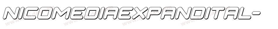 nicomediaexpandital字体转换