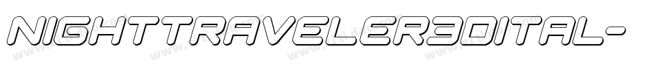 nighttraveler3dital字体转换