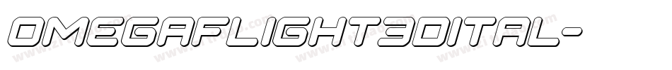 omegaflight3dital字体转换