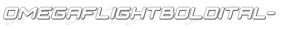 omegaflightboldital字体转换
