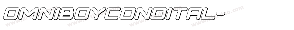 omniboycondital字体转换 omniboycondital字体转换