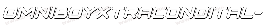 omniboyxtracondital字体转换