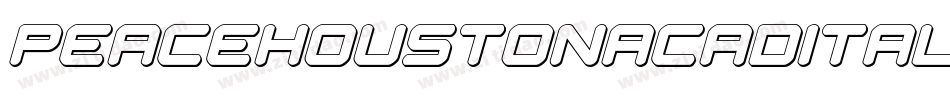 peacehoustonacadital字体转换