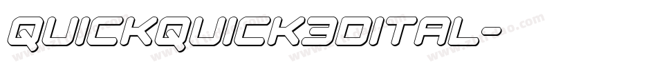 quickquick3dital字体转换