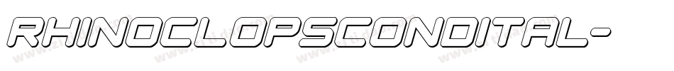 rhinoclopscondital字体转换