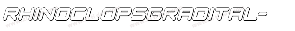 rhinoclopsgradital字体转换