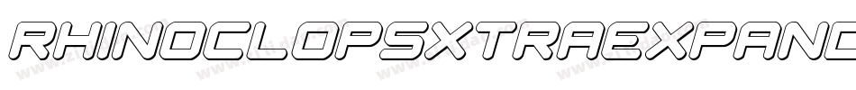 rhinoclopsxtraexpandital字体转换