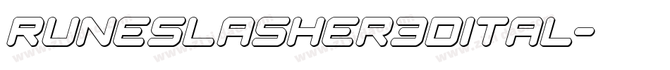 runeslasher3dital字体转换