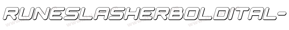 runeslasherboldital字体转换