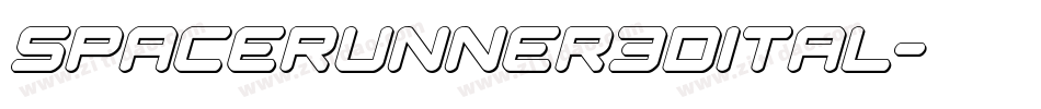 spacerunner3dital字体转换
