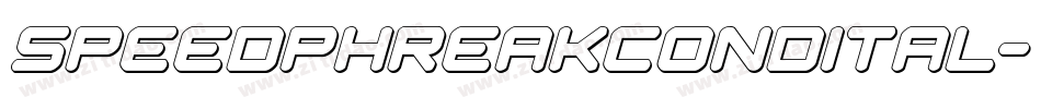 speedphreakcondital字体转换