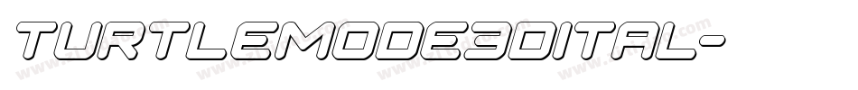 turtlemode3dital字体转换