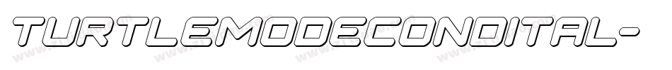 turtlemodecondital字体转换