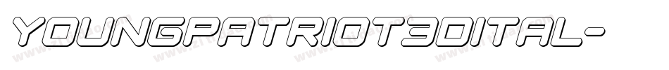 youngpatriot3dital字体转换