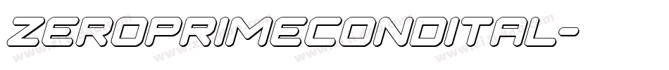 zeroprimecondital字体转换