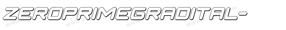 zeroprimegradital字体转换