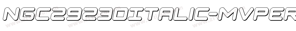 Ngc2923DItalic-MVper字体转换