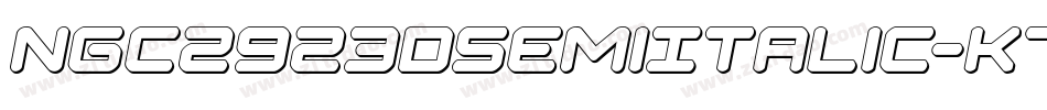 Ngc2923DSemiItalic-K709p字体转换