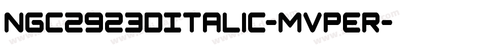 Ngc2923DItalic-MVper字体转换