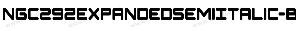 Ngc292ExpandedSemiItalic-BWGw5字体转换