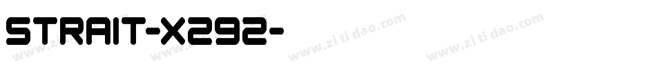 Strait-X292字体转换