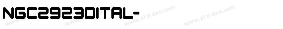 ngc2923dital字体转换