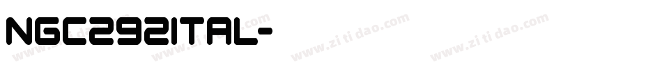 ngc292ital字体转换