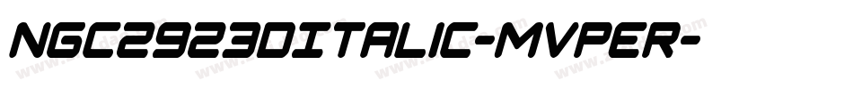 Ngc2923DItalic-MVper字体转换