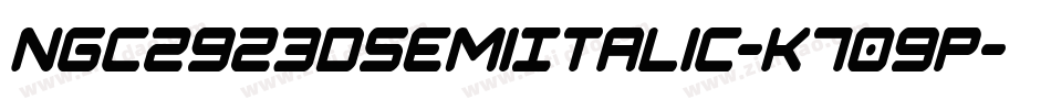 Ngc2923DSemiItalic-K709p字体转换