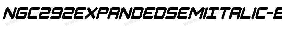 Ngc292ExpandedSemiItalic-BWGw5字体转换