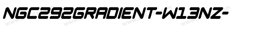 Ngc292Gradient-w13nZ字体转换