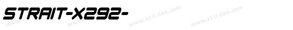 Strait-X292字体转换