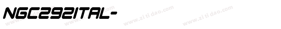 ngc292ital字体转换