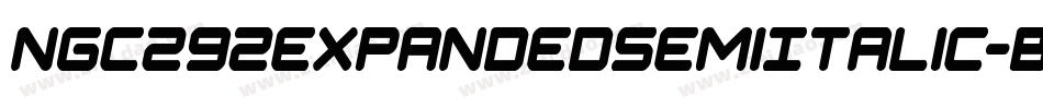 Ngc292ExpandedSemiItalic-BWGw5字体转换