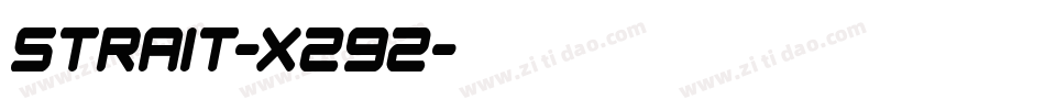 Strait-X292字体转换