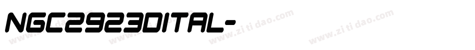 ngc2923dital字体转换