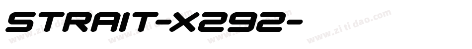 Strait-X292字体转换