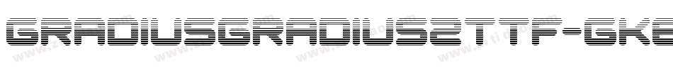GradiusGradius2Ttf-GKeO字体转换