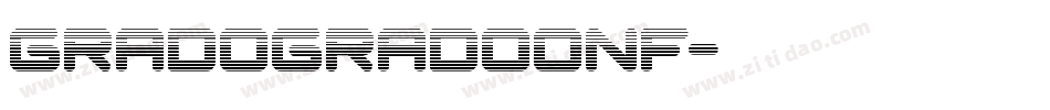 GradoGradooNF字体转换