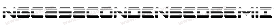 Ngc292CondensedSemiItalic-1GnAZ字体转换