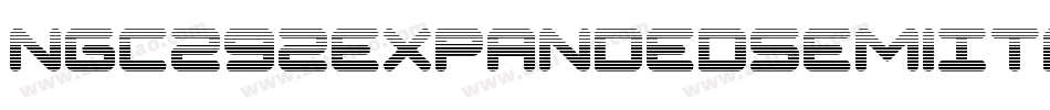 Ngc292ExpandedSemiItalic-BWGw5字体转换