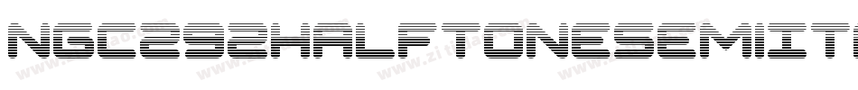 Ngc292HalftoneSemiItalic-L3A0W字体转换