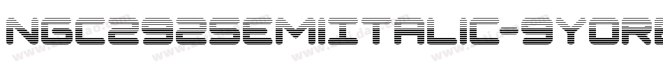 Ngc292SemiItalic-9YoRB字体转换