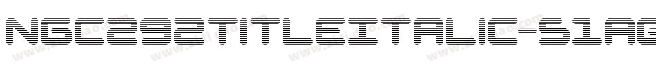 Ngc292TitleItalic-51aGa字体转换