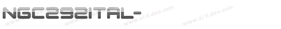 ngc292ital字体转换
