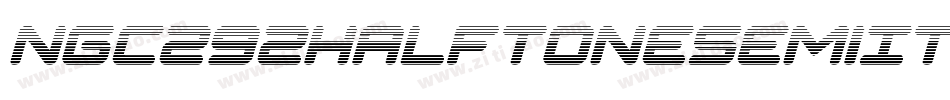 Ngc292HalftoneSemiItalic-L3A0W字体转换