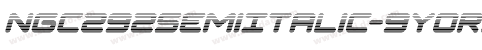 Ngc292SemiItalic-9YoRB字体转换