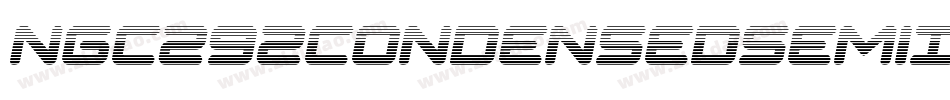 Ngc292CondensedSemiItalic-1GnAZ字体转换