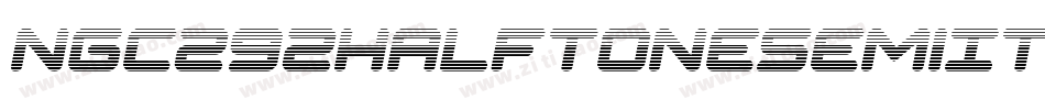 Ngc292HalftoneSemiItalic-L3A0W字体转换