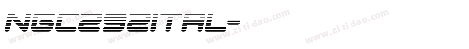 ngc292ital字体转换